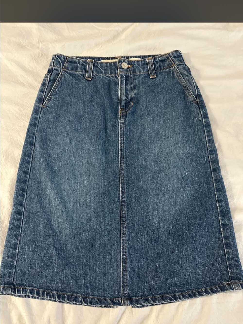 GAP Classic Blue Denim A-Line Skirt